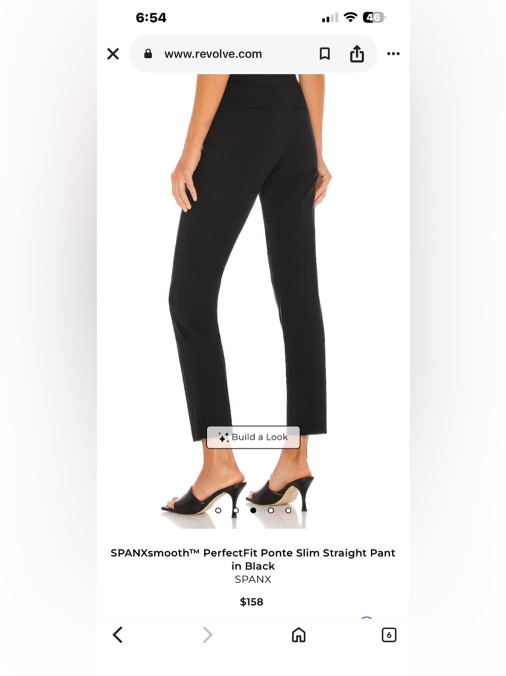 SPANXsmooth™ PerfectFit Ponte Slim Straight Pant in Black